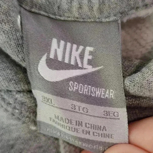 Nike Classic Heathered Gray DON'T SWEAT MY SWAG 3XL Hoodie Sweatshirt Logo - Picture 3 of 6